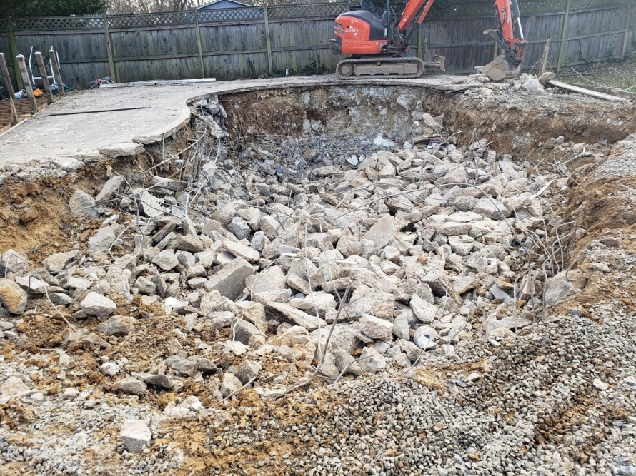 falls church pool removal 2