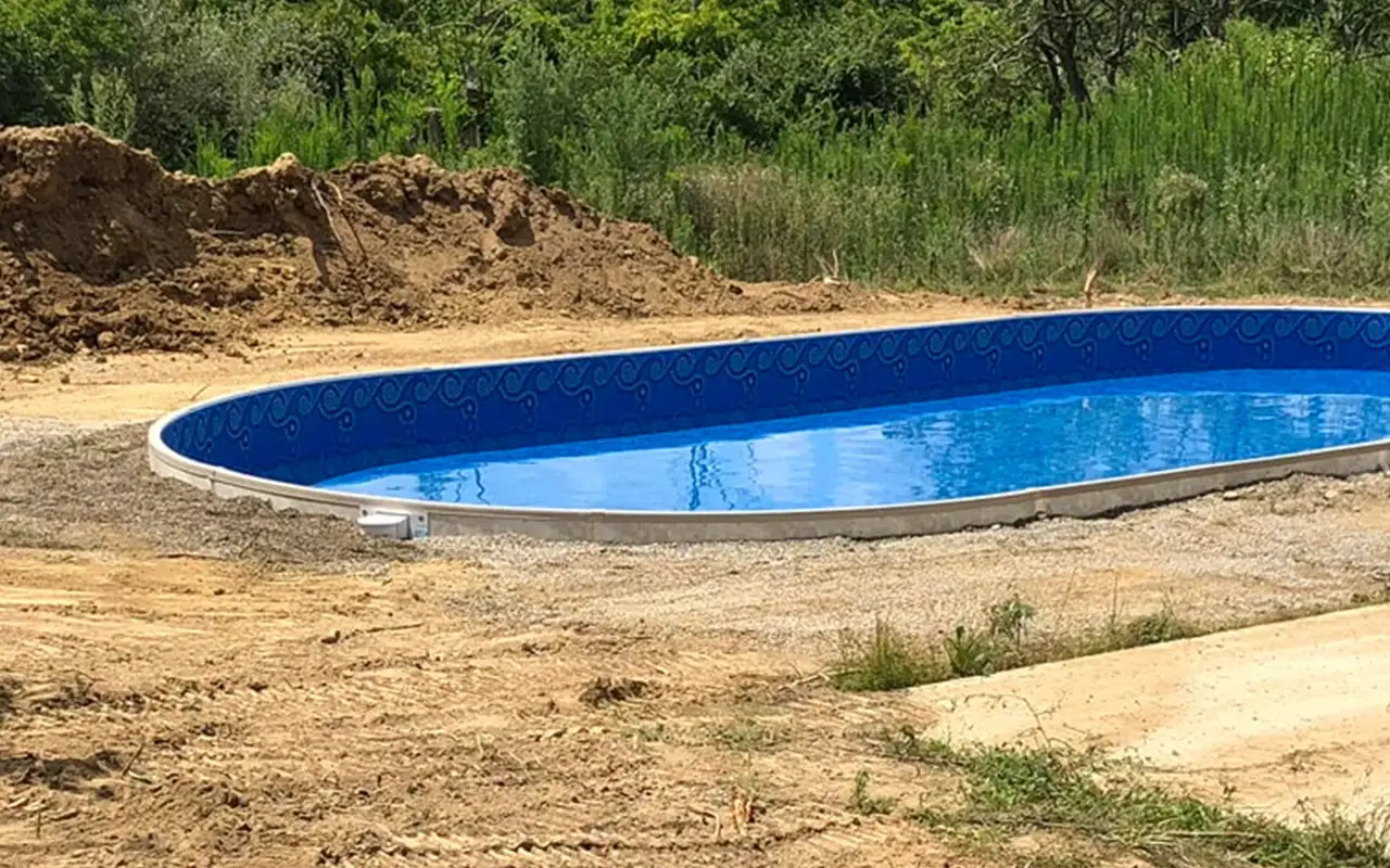 above ground pool buried in the ground