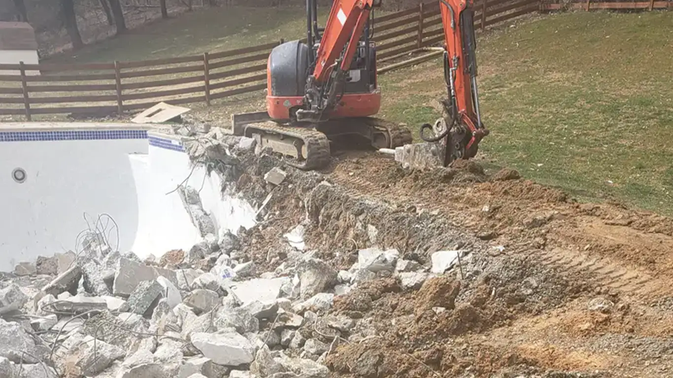 Inground Pool Removal in California, a project of Remove A Pool.