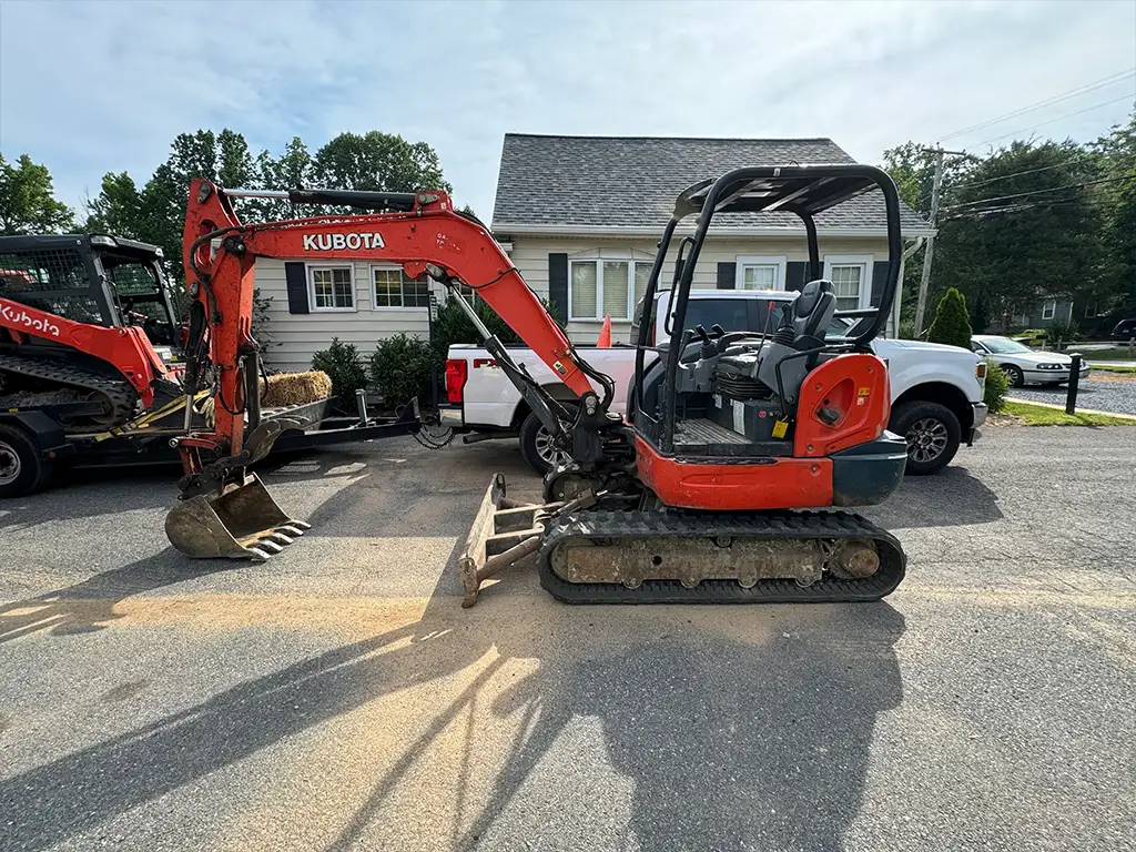 Mini Excavator Owned by Remove A Pool