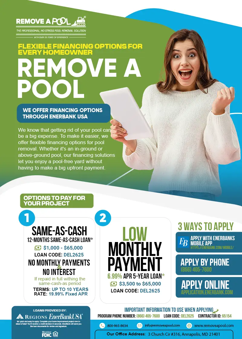 Remove A Pool - Pool Removal Financing