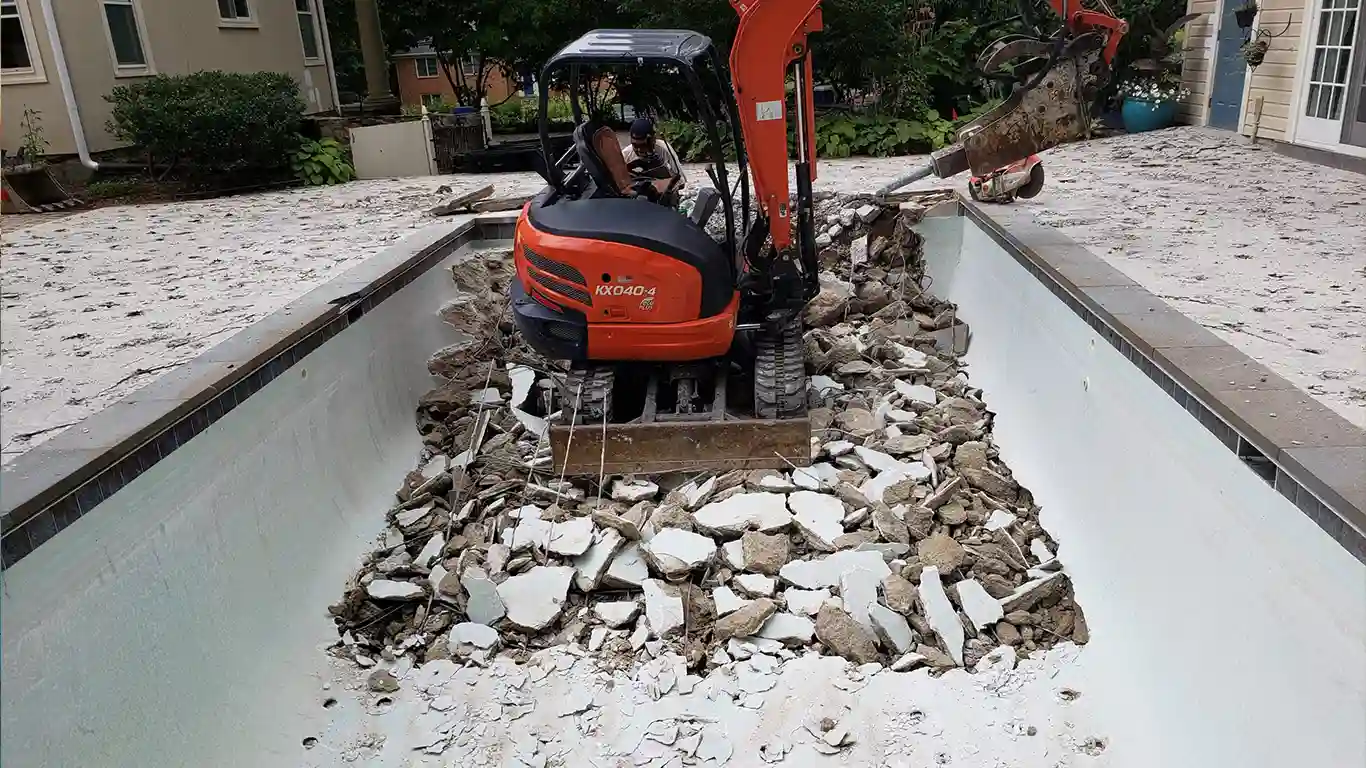 Complete or Full Pool Removal Services by Remove A Pool.