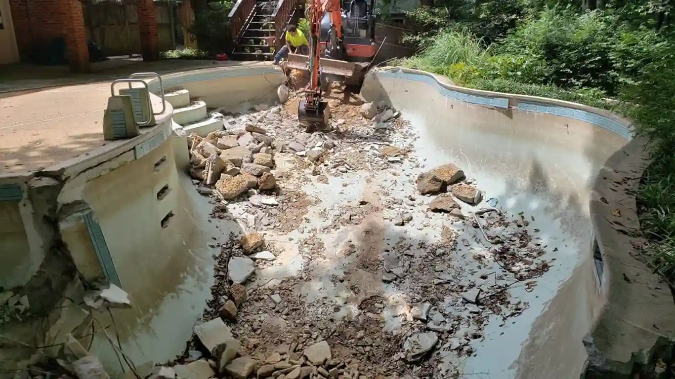 Remove A Pool Bethesda provides Affordable and Professional Swimming Pool Removal and Pool Demolition Services Across the entire state of Maryland.