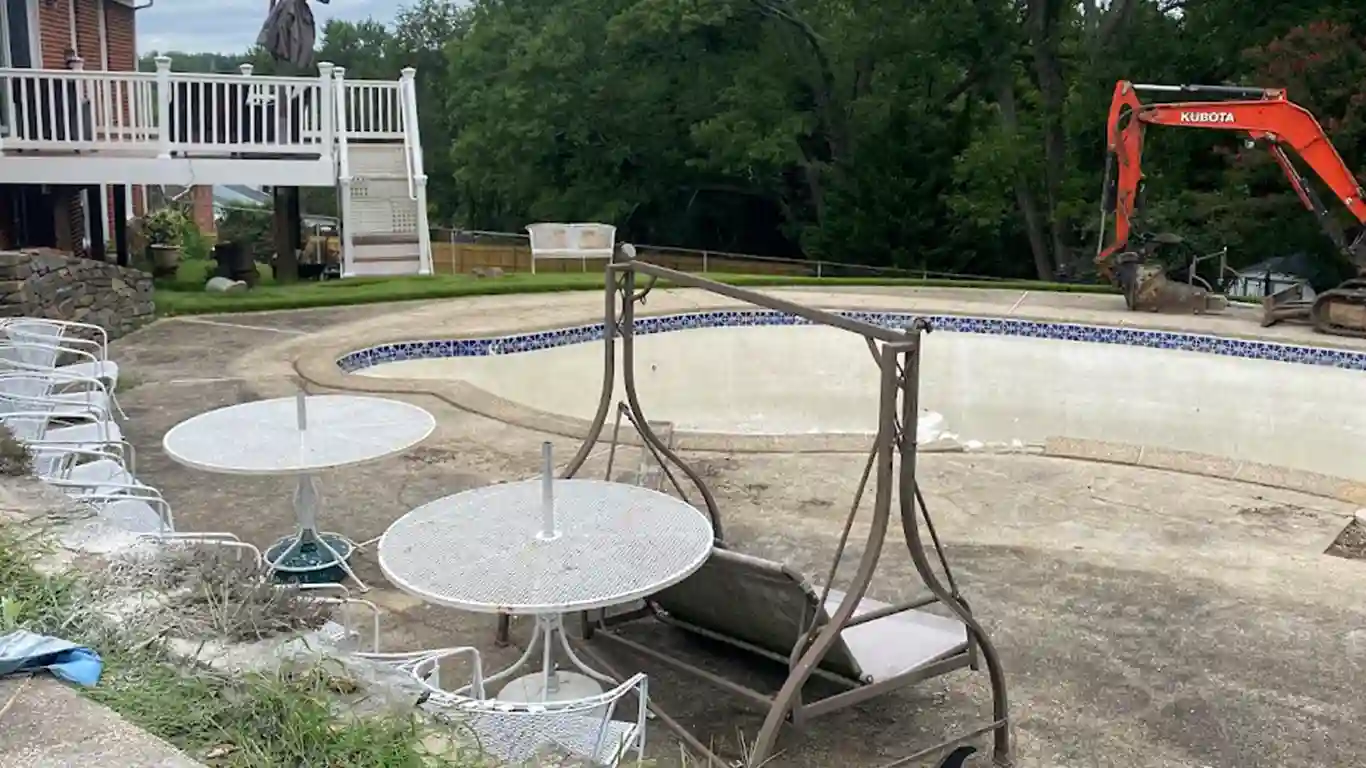 Trusted Swimming Pool Demolition Contractor and Pool Removal Company in Perry Hall, Maryland. We provide above ground and inground pool demolition.