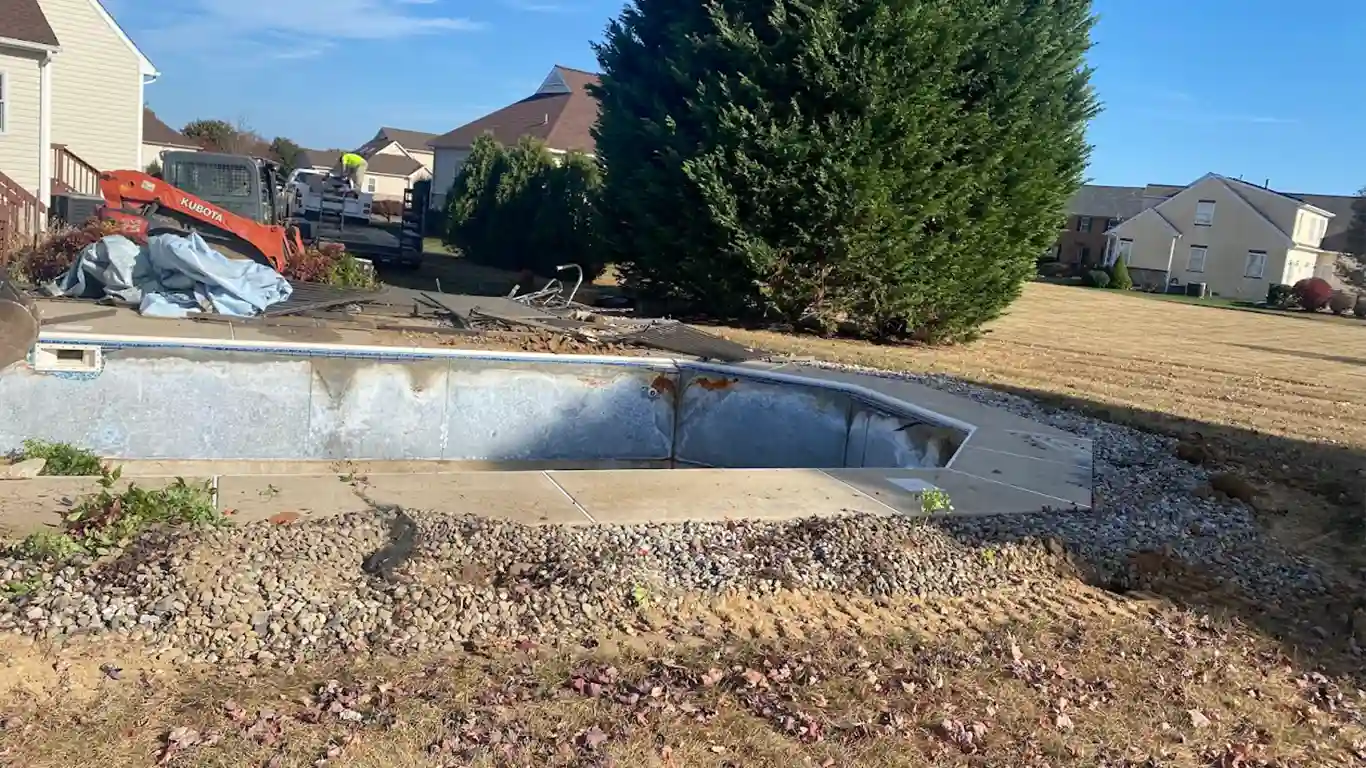 Pool Demolition Contractor and Pool Removal Company in Camden. We are expert in removing both Above Ground and Inground Pools all over Delaware and nearby states.