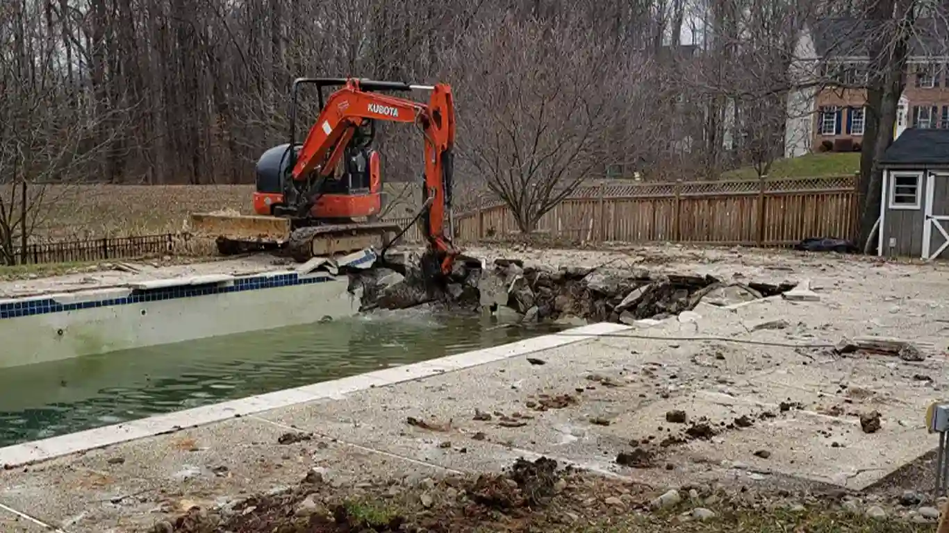 Pool Demolition Contractor in Camden County, New Jersey. We are expert in Inground and Above Ground pool removal and demolition.