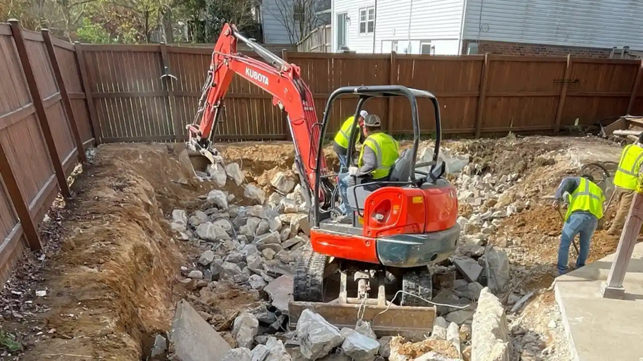 Pool Removal and Demolition Contractor in Ashburn, VA. We provide Above Ground and Inground Pool Removal Services.