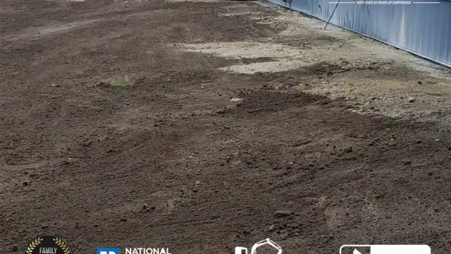 #image_title Freshly laid soil for landscaping
