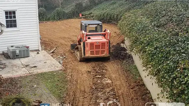 Step 24: More leveling is completed to make sure the ground is consistent across the entire pool area. Additional leveling was completed.